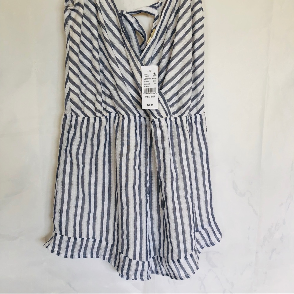 PacSun/ Ruffle Stripe Romper - Picture 2 of 5